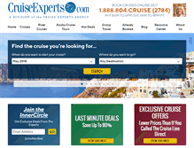 Tablet Screenshot of cruiseexperts.com